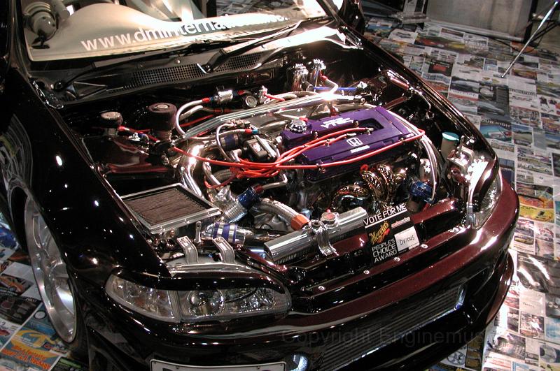 DSCN6544.JPG - Very tricked out Civic engine bay